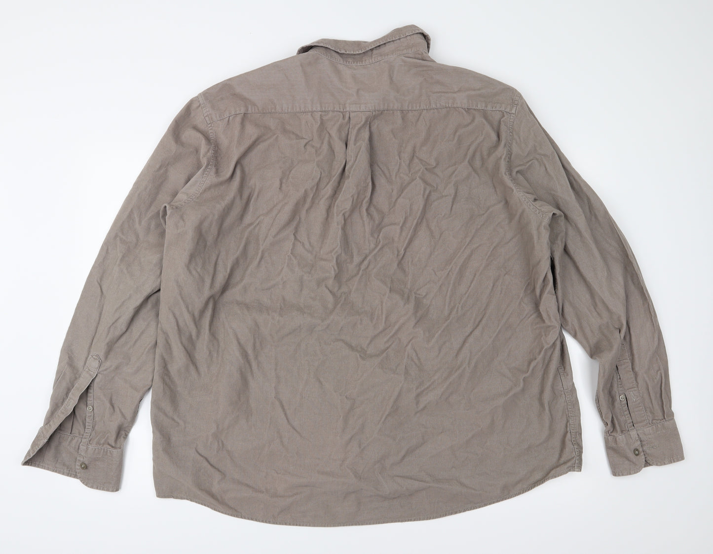 Blue Harbour Mens Brown  Corduroy  Button-Up Size 2XL  - Needle Corduroy