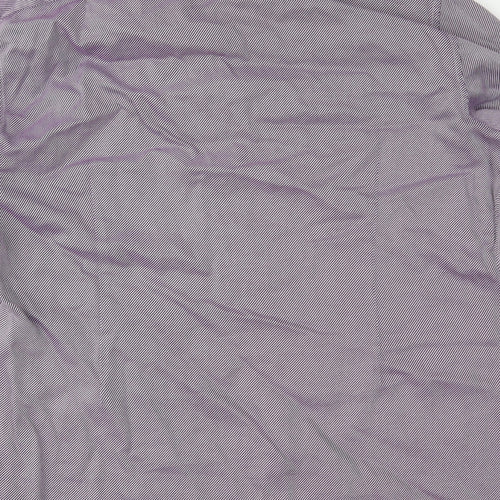 Marks and Spencer Mens Purple Striped   Button-Up Size 18
