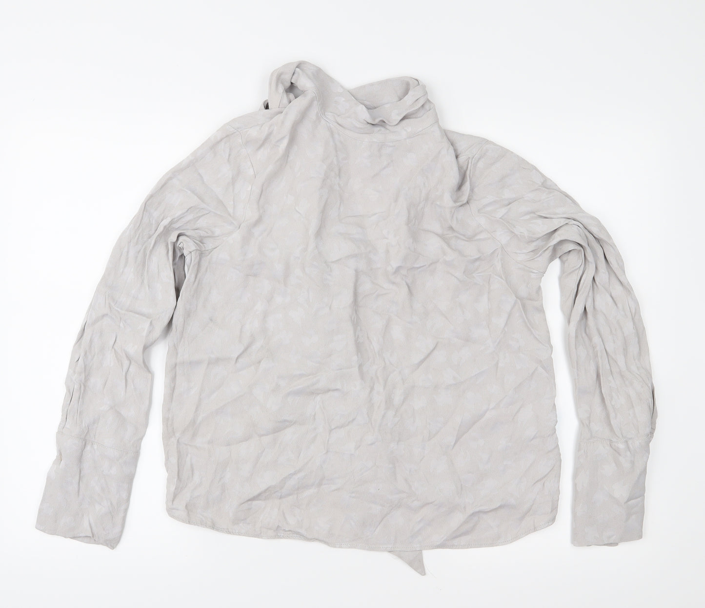 Topshop Womens Grey   Basic Blouse Size 12