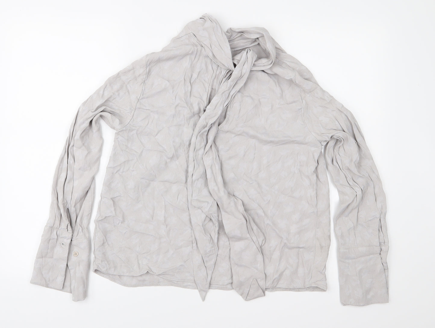 Topshop Womens Grey   Basic Blouse Size 12