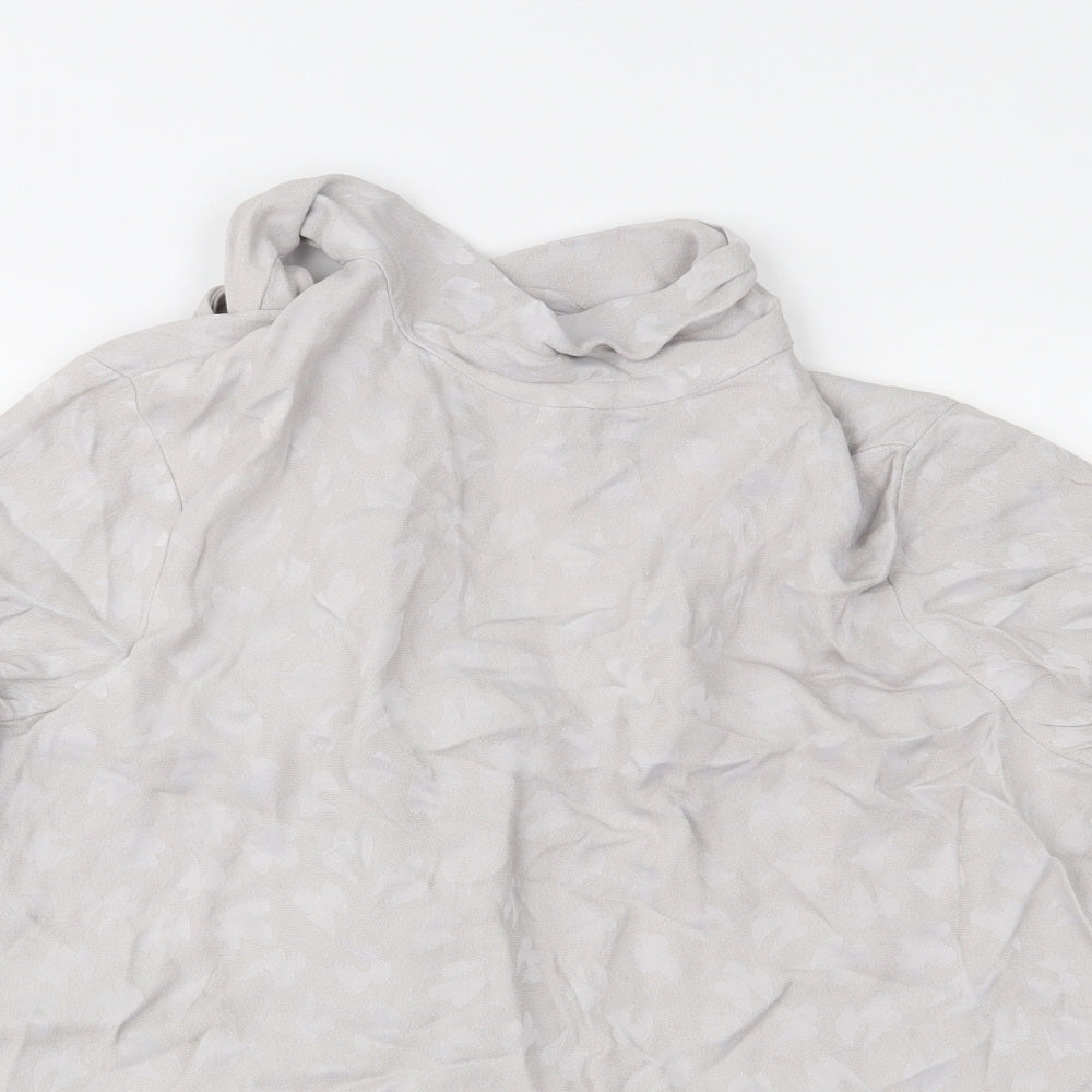 Topshop Womens Grey   Basic Blouse Size 12