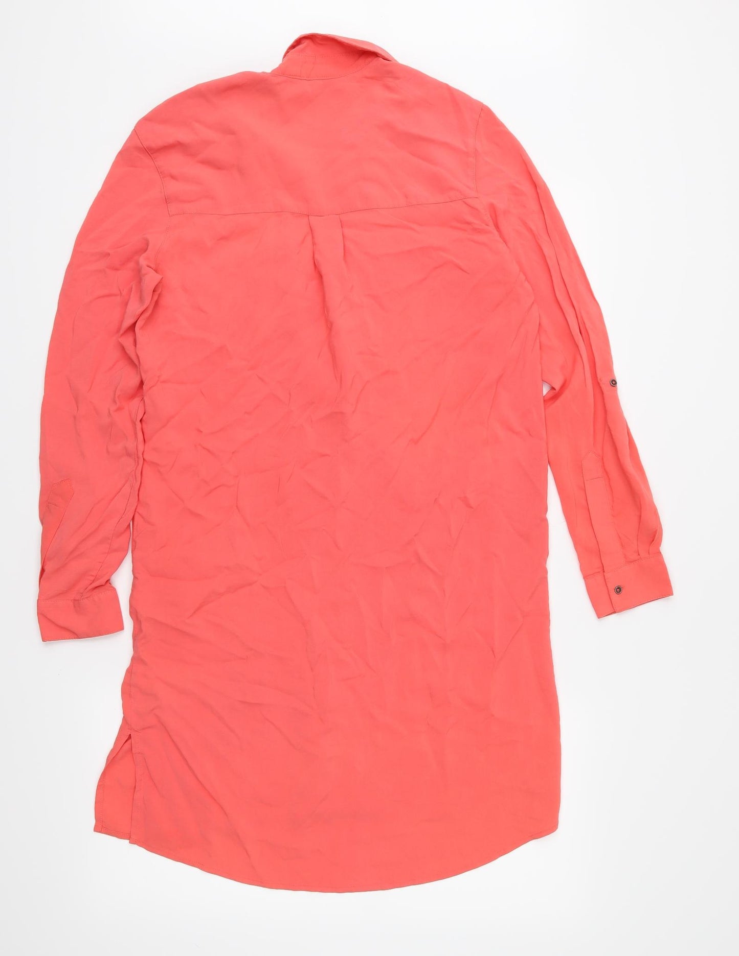 F&F Womens Pink   Shirt Dress  Size 8