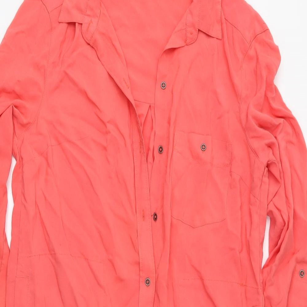 F&F Womens Pink   Shirt Dress  Size 8