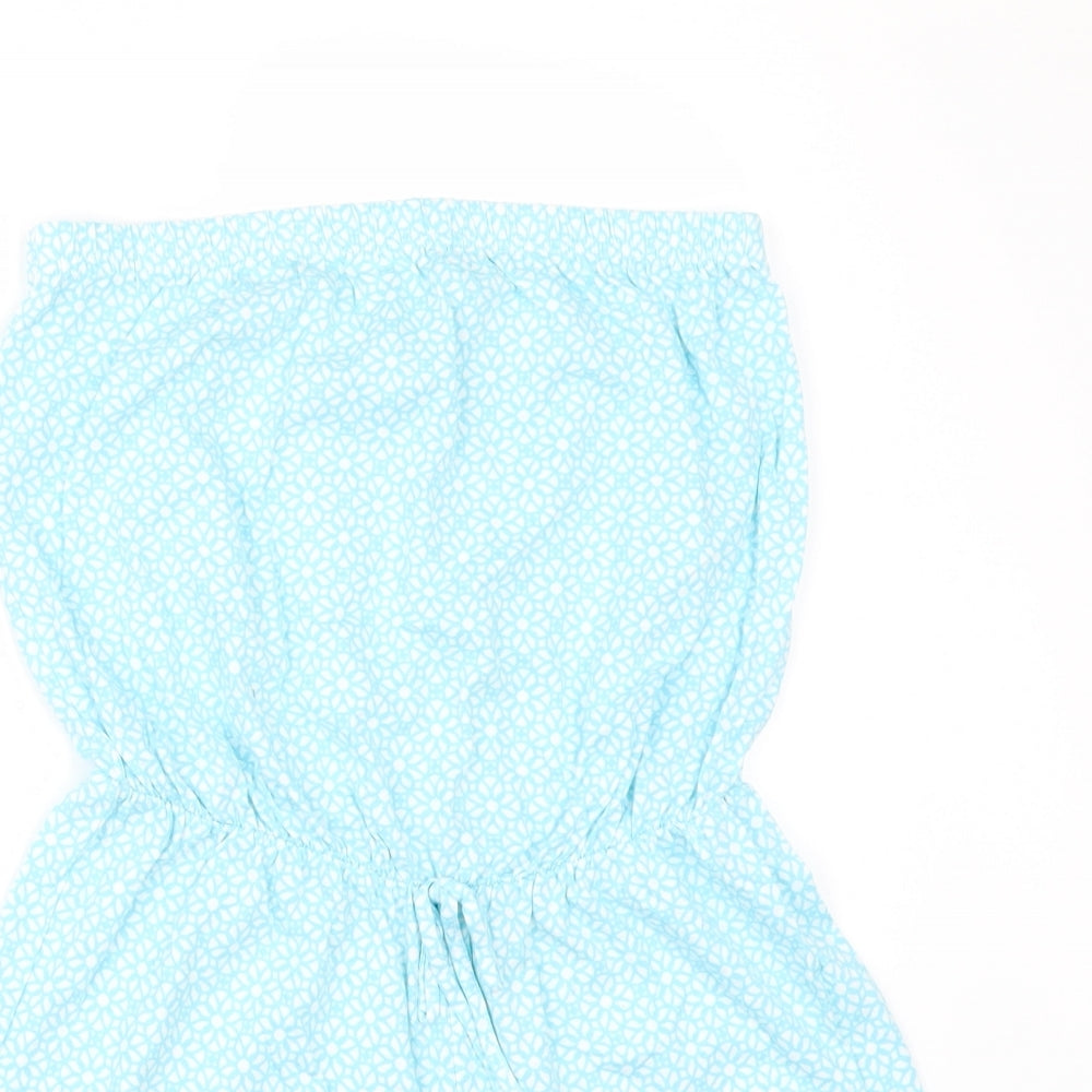 Papaya Womens Blue Floral  Playsuit One-Piece Size S