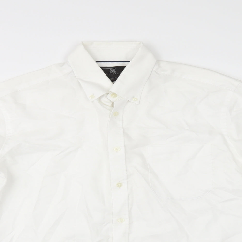 Marks and Spencer Mens White    Dress Shirt Size 15.5