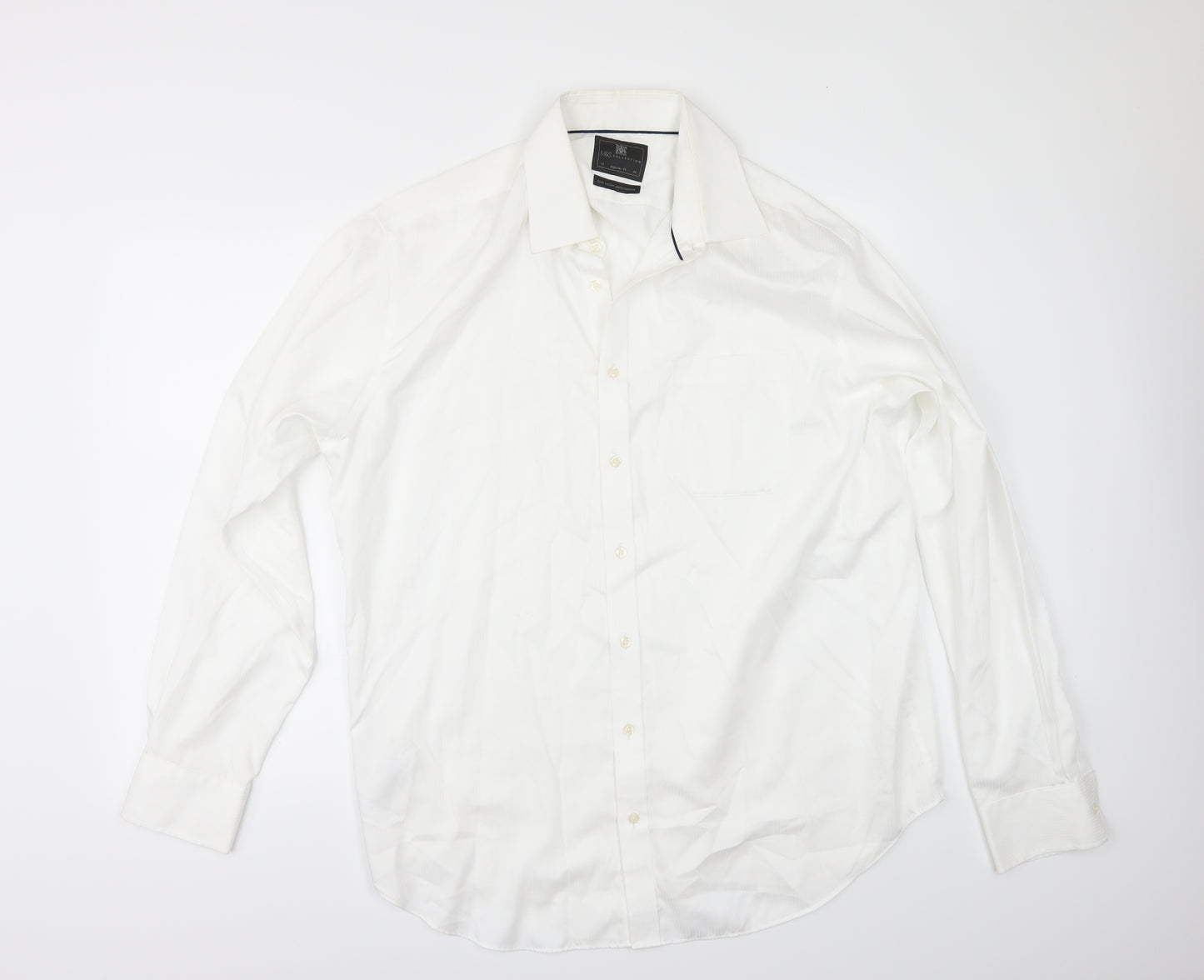 Marks and Spencer Mens White    Dress Shirt Size 17