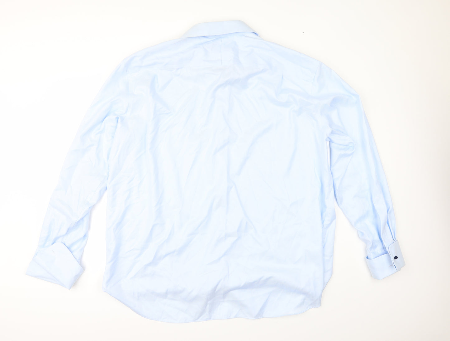 Marks and Spencer Mens Blue    Dress Shirt Size 18