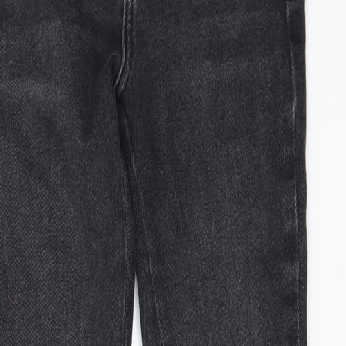 River Island Womens Black  Crochet Skinny Jeans Size 8 L27 in - Frayed Hem