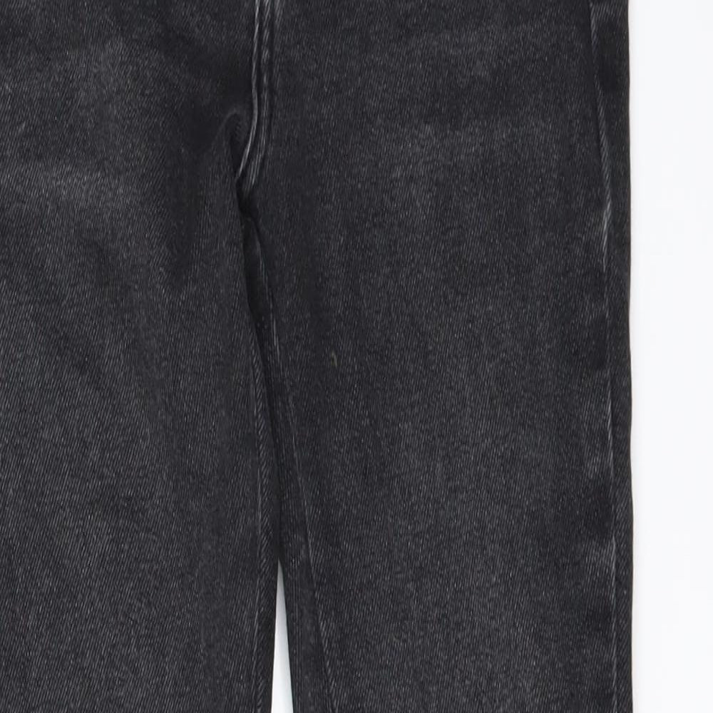 River Island Womens Black  Crochet Skinny Jeans Size 8 L27 in - Frayed Hem