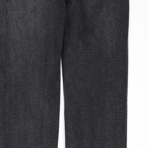 River Island Womens Black  Crochet Skinny Jeans Size 8 L27 in - Frayed Hem