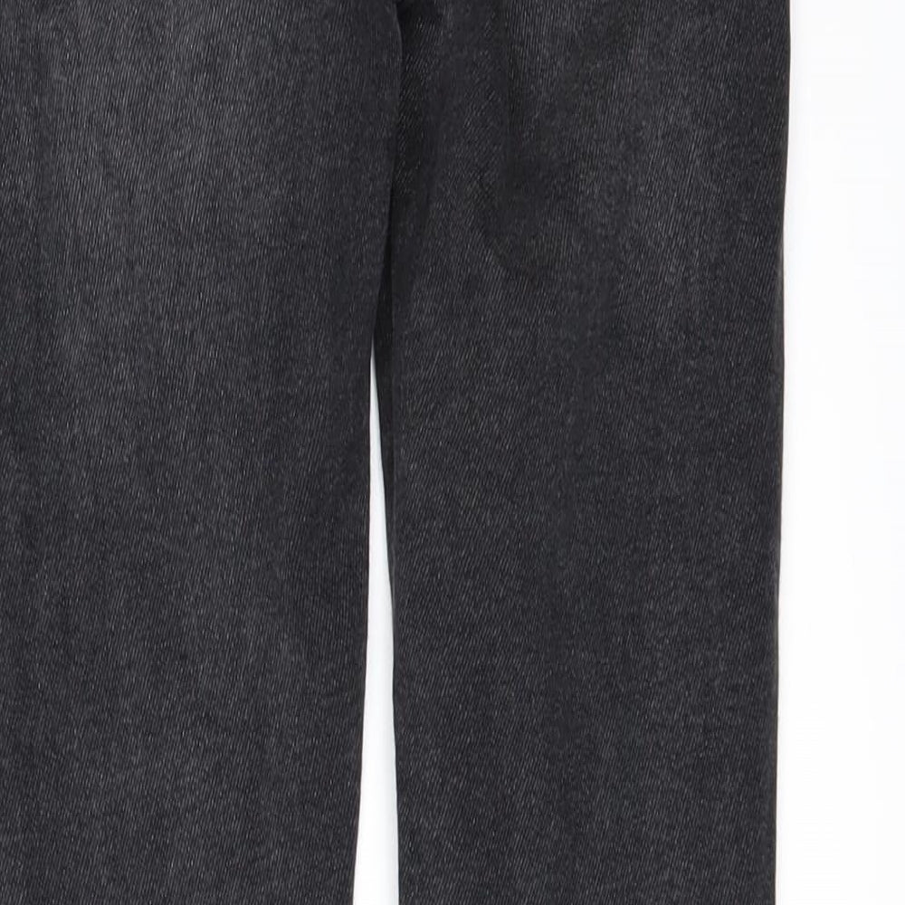 River Island Womens Black  Crochet Skinny Jeans Size 8 L27 in - Frayed Hem