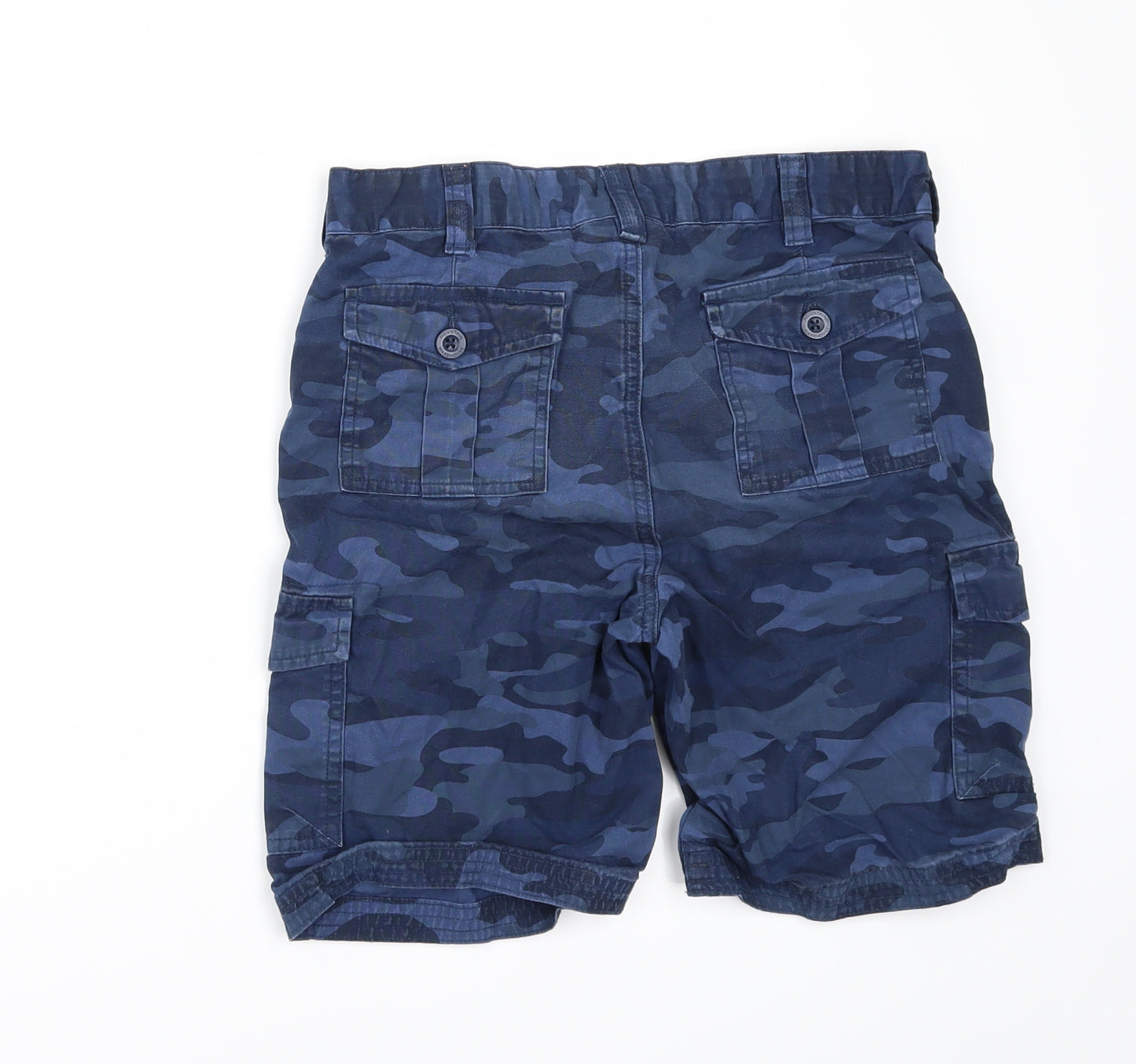 Mountain Warehouse Boys Blue Camouflage  Cargo Shorts Size 11-12 Years