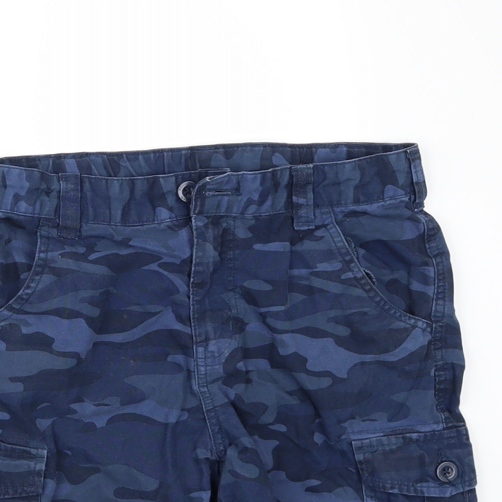 Mountain Warehouse Boys Blue Camouflage  Cargo Shorts Size 11-12 Years