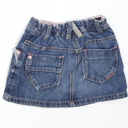 NEXT Girls Blue  Denim Maxi Skirt Size 12-18 Months