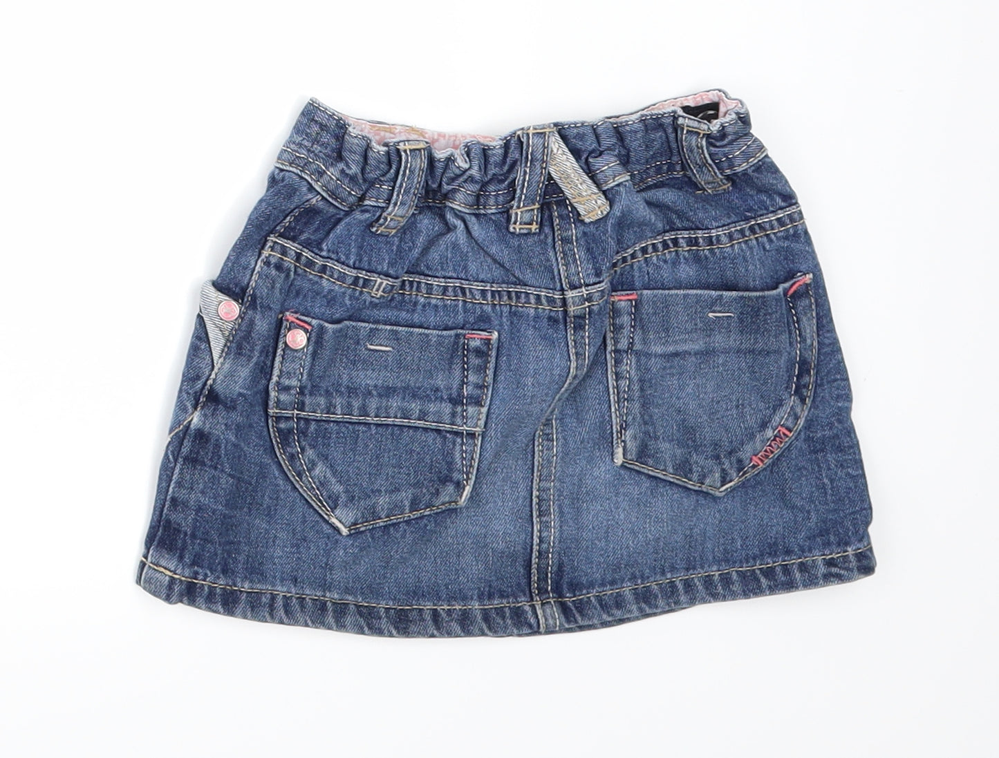 NEXT Girls Blue  Denim Maxi Skirt Size 12-18 Months
