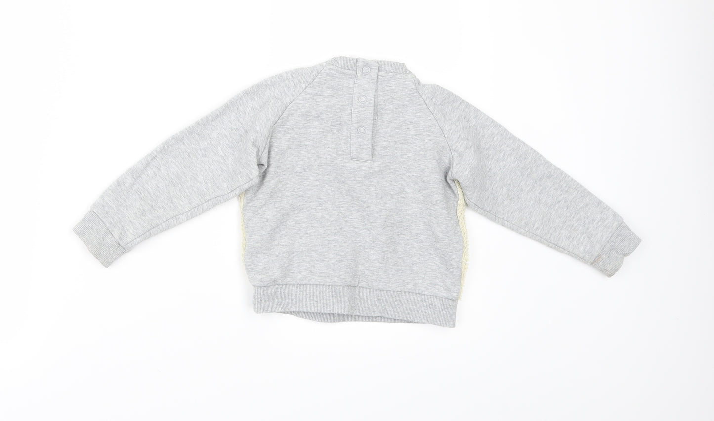 Marks and Spencer Girls Grey   Pullover Jumper Size 18-24 Months