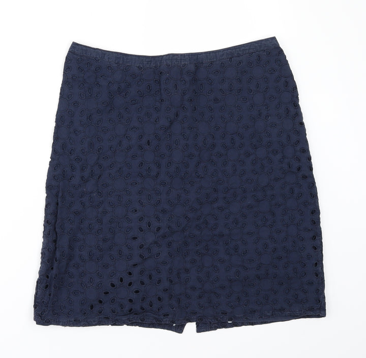 Debenhams Womens Blue A-Line Skirt Size 10