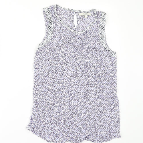 NEXT Womens Purple Geometric  Camisole Blouse Size 8