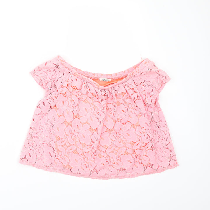 River Island Girls Pink   Tunic Blouse Size 9-10 Years
