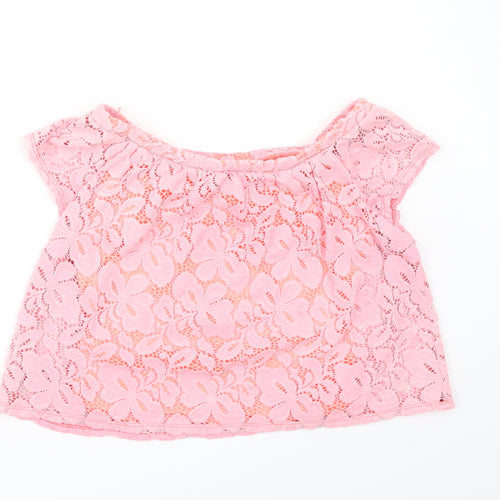 River Island Girls Pink   Tunic Blouse Size 9-10 Years