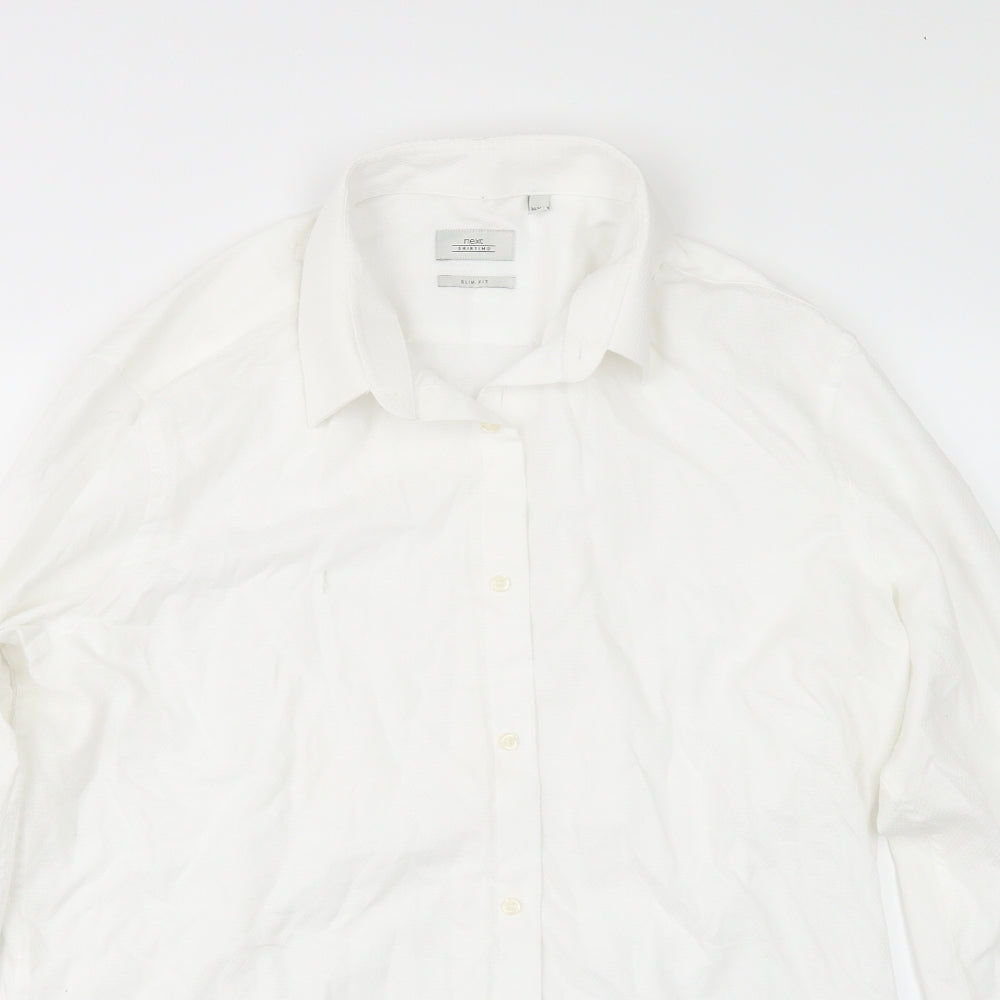 NEXT Mens White    Dress Shirt Size 16.5
