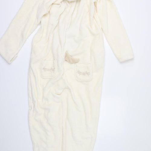 Primark Womens Ivory  Fleece Top One Piece Size L  - pug