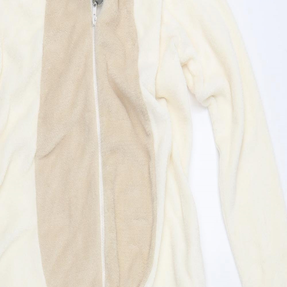 Primark Womens Ivory  Fleece Top One Piece Size L  - pug