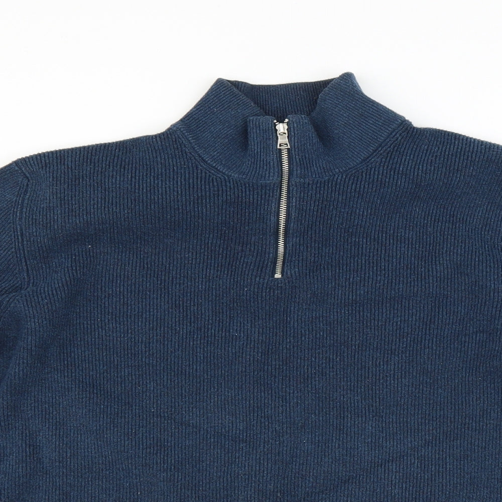 Marks and Spencer Mens Blue   Pullover Jumper Size L