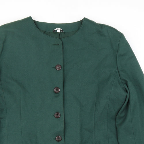 Klass Womens Green   Jacket Suit Jacket Size 18