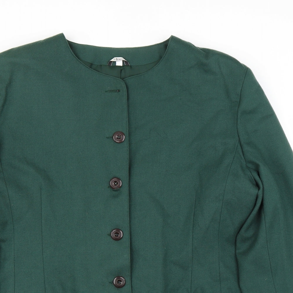 Klass Womens Green   Jacket Suit Jacket Size 18