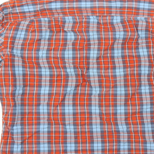 Gap Mens Orange Check   Button-Up Size S