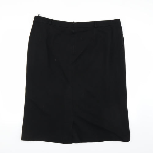 Preworn Womens Black   Straight & Pencil Skirt Size 22