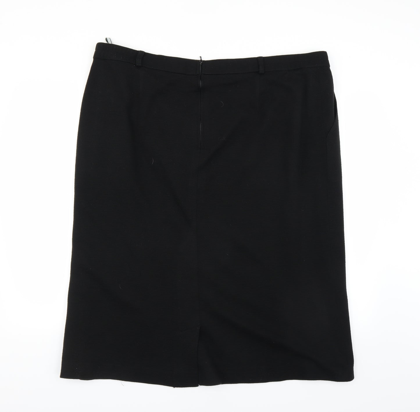 Preworn Womens Black   Straight & Pencil Skirt Size 22