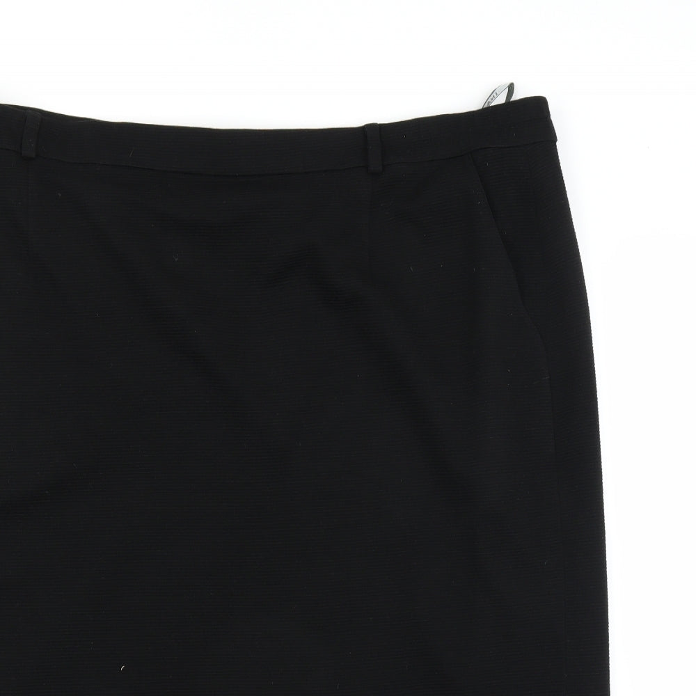 Preworn Womens Black   Straight & Pencil Skirt Size 22