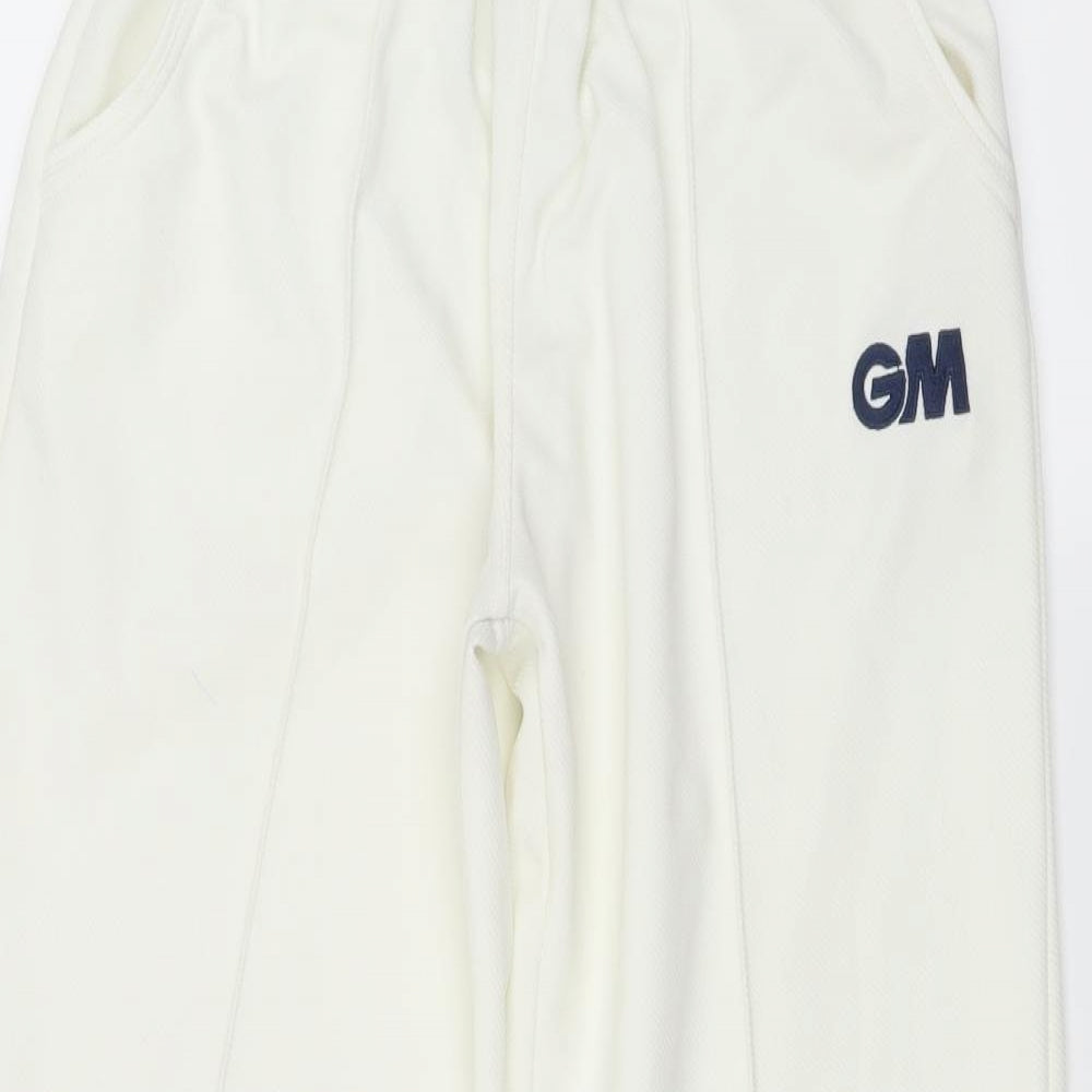 GM Boys Ivory   Jogger Trousers Size S