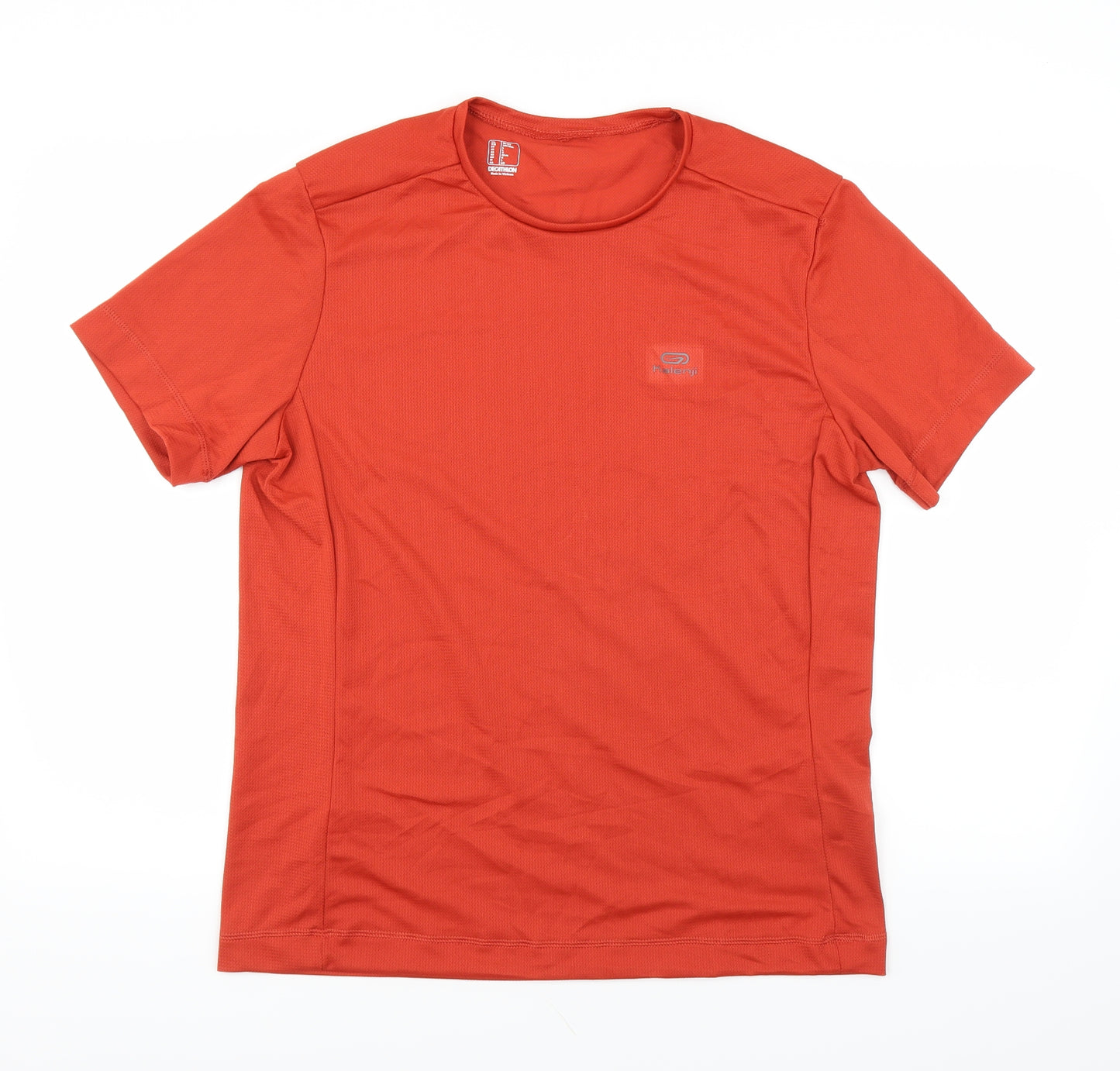 DECATHLON Mens Orange   Basic T-Shirt Size L