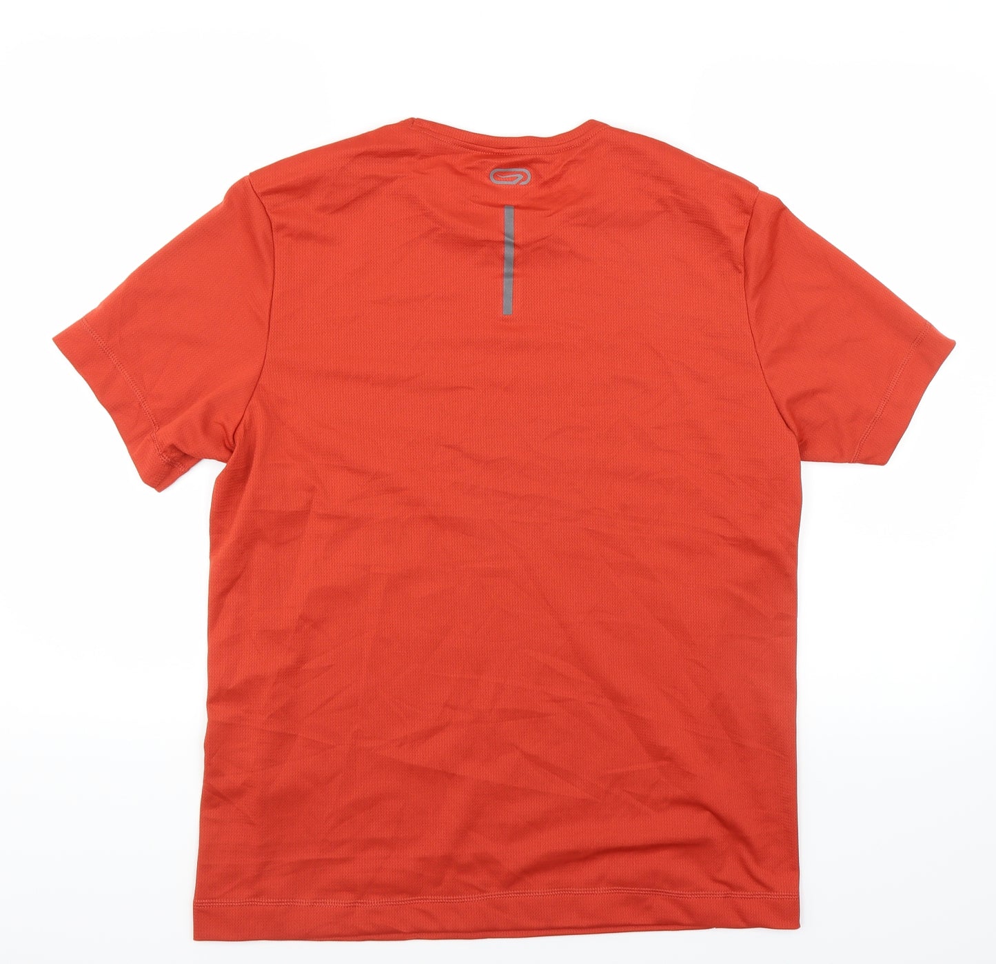 DECATHLON Mens Orange   Basic T-Shirt Size L
