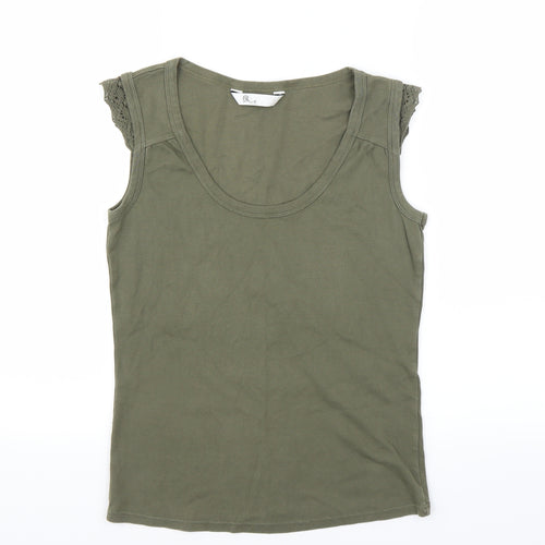 BHS Womens Green   Basic T-Shirt Size 14