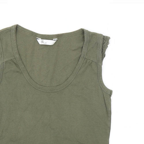 BHS Womens Green   Basic T-Shirt Size 14