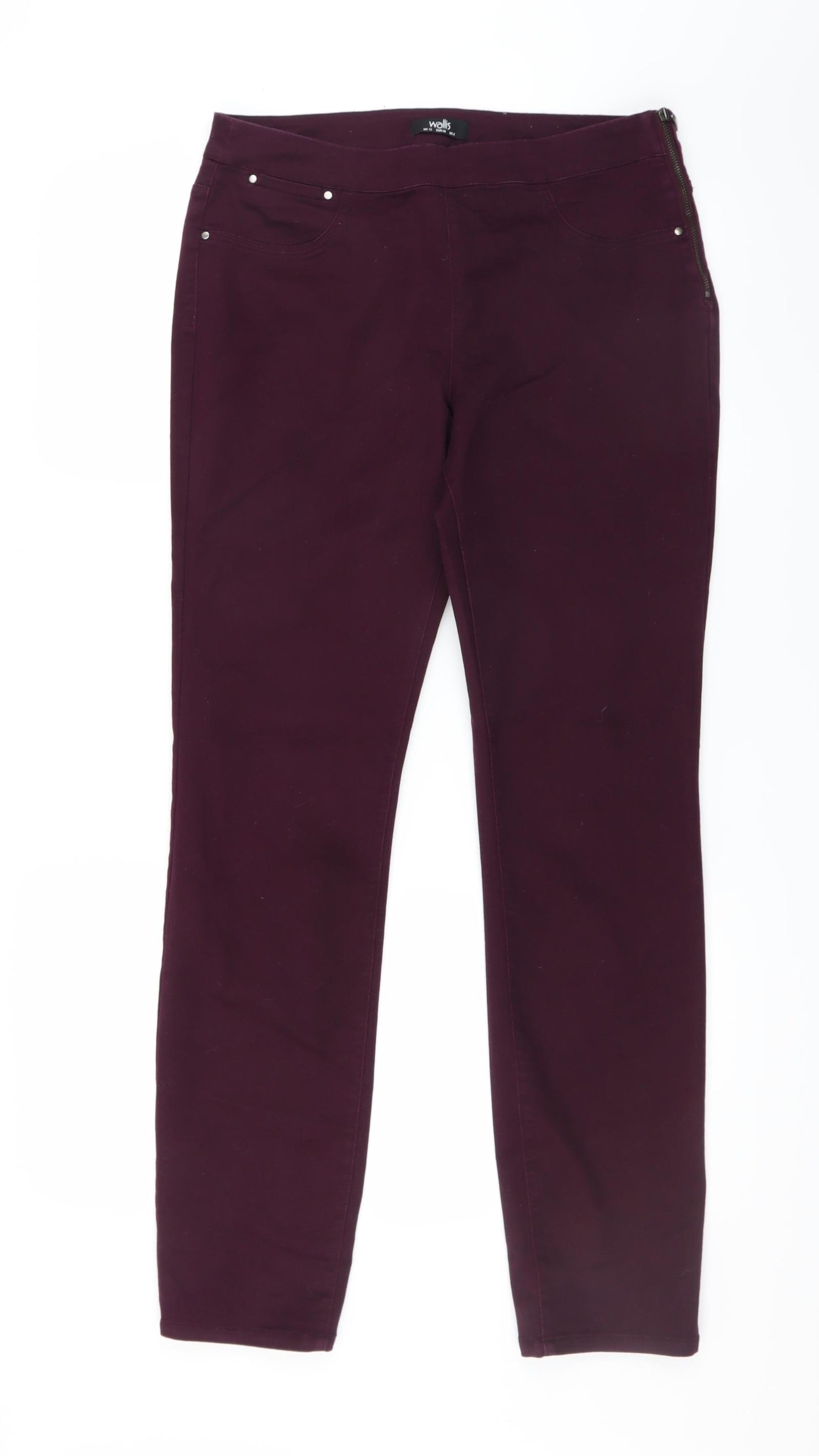 Wallis Womens Purple   Trousers  Size 12 L30 in