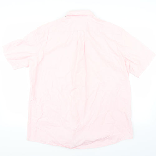 Marks and Spencer Mens Pink    Button-Up Size L