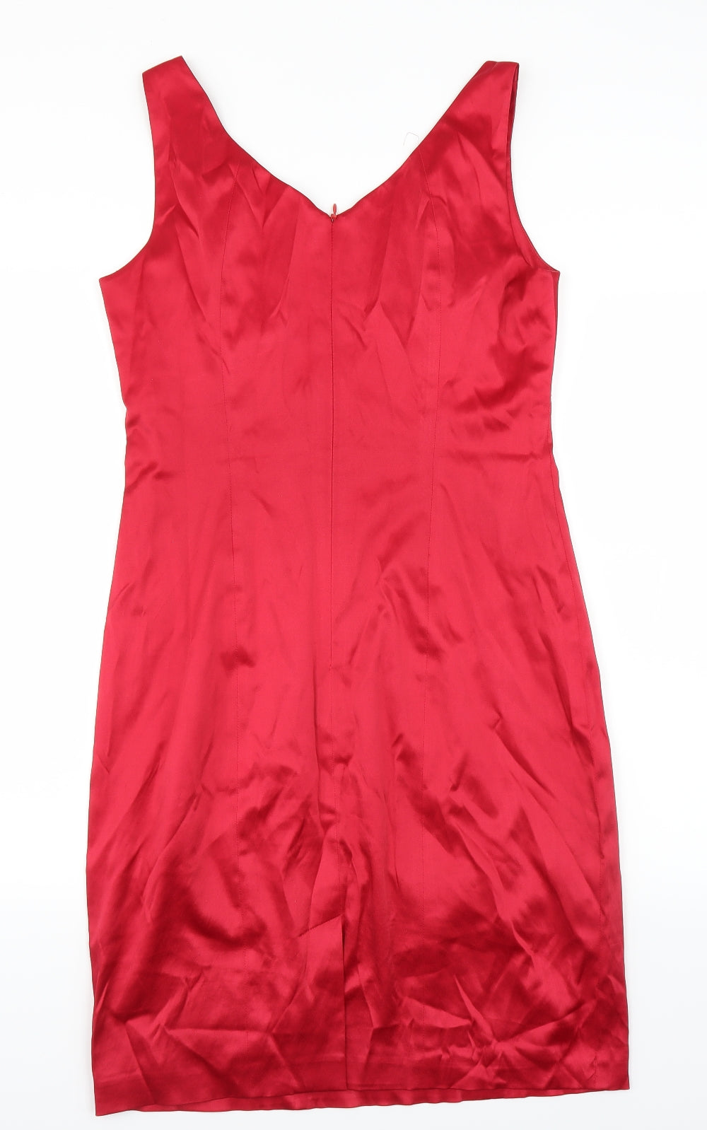 Preworn Womens Red   Pencil Dress  Size 10