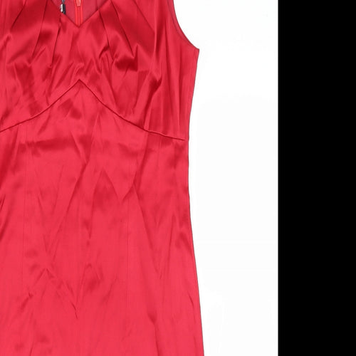 Preworn Womens Red   Pencil Dress  Size 10