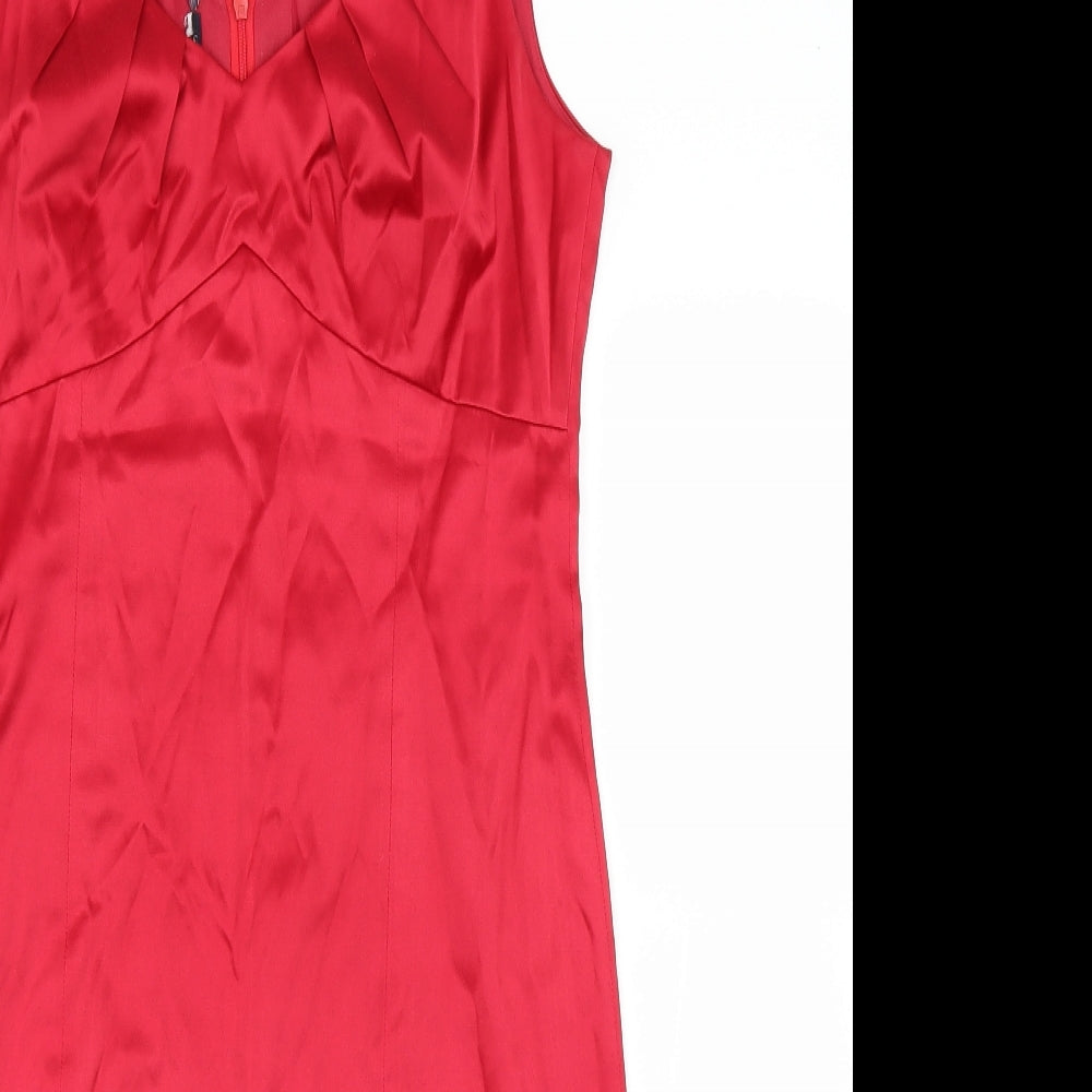 Preworn Womens Red   Pencil Dress  Size 10
