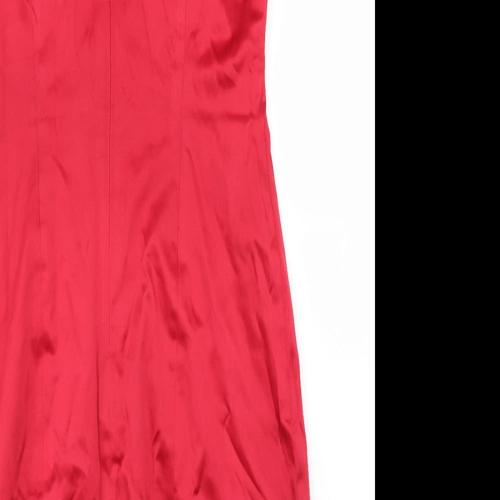 Preworn Womens Red   Pencil Dress  Size 10