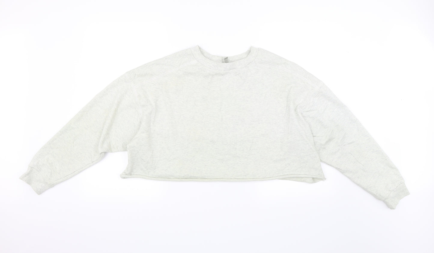 ASOS Womens Grey   Pullover Sweatshirt Size 10  - Crop Jumper