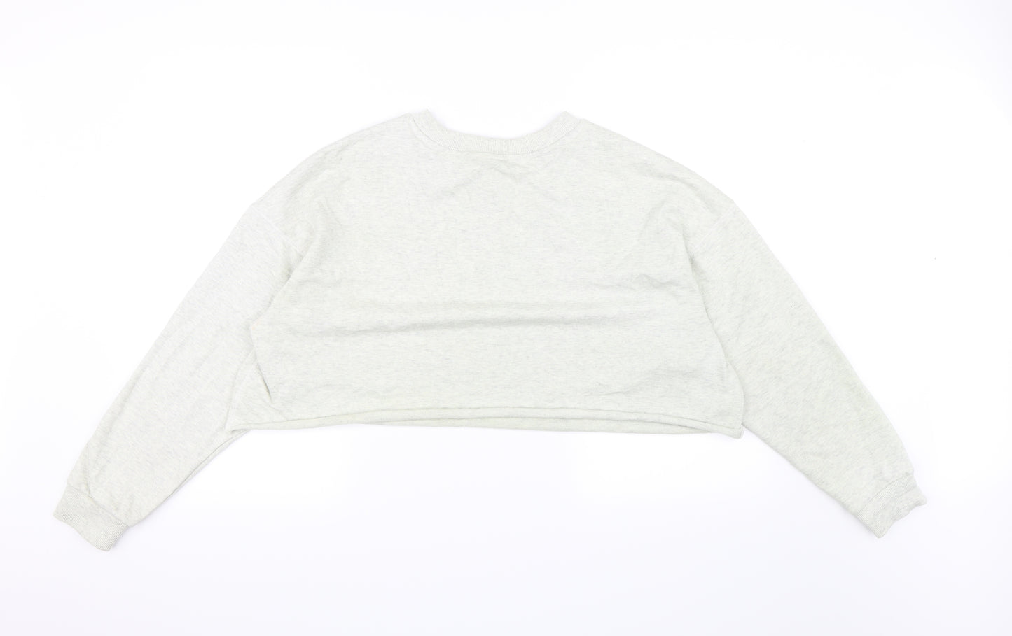 ASOS Womens Grey   Pullover Sweatshirt Size 10  - Crop Jumper