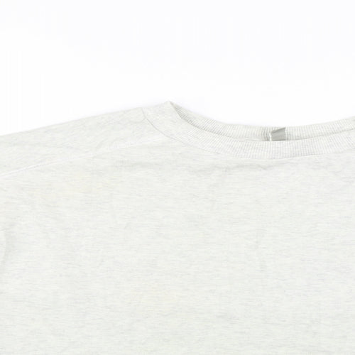 ASOS Womens Grey   Pullover Sweatshirt Size 10  - Crop Jumper