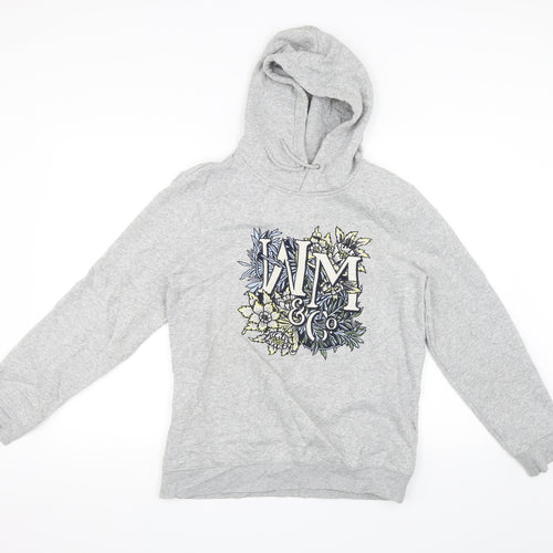 H&M Womens Grey   Pullover Hoodie Size XS