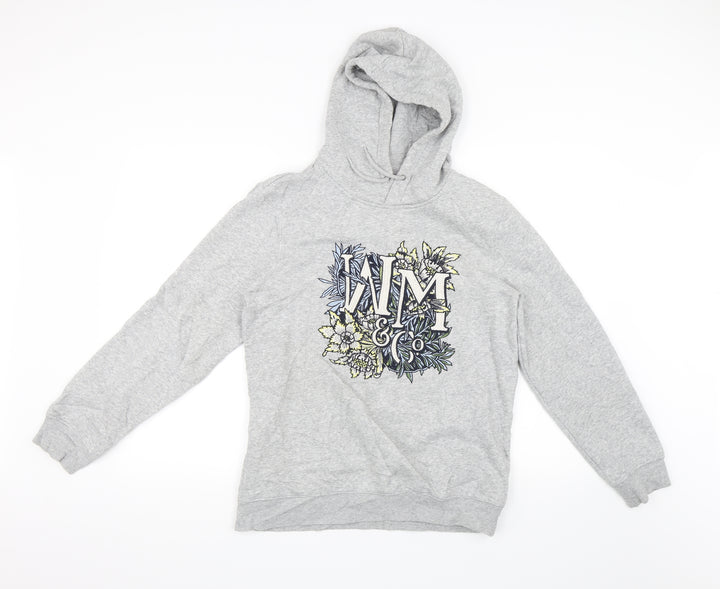 H&M Womens Grey Pullover Hoodie Size XS